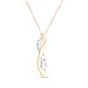 Thumbnail Image 3 of Diamond Infinity Necklace 3/4 ct tw 18K Two-Tone Gold 18"