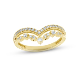 Adore Diamond Contour Enhancer Ring 1/3 ct tw Round-cut 14K Yellow Gold