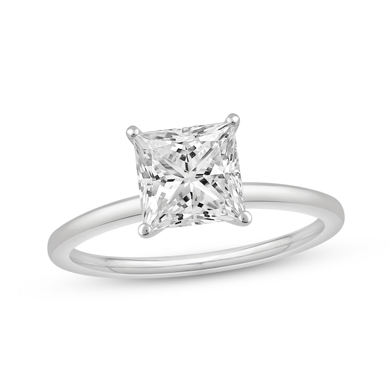 Adore Lab-Grown Diamonds Solitaire Ring 1 ct tw Princess-cut 14K White Gold (F/VS2)