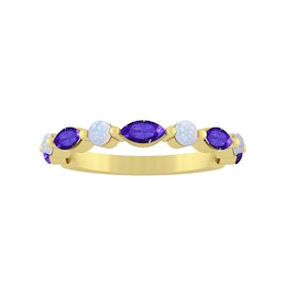 Color Stone Stackable Ring