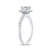 Thumbnail Image 1 of Certified Diamond Engagement Ring 5/8 ct tw Princess & Round-cut Platinum