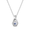 Thumbnail Image 3 of Le Vian Chocolate Twist Sapphire Necklace 1/6 ct tw Diamonds 14K Vanilla Gold 19"