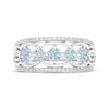 Thumbnail Image 3 of THE LEO First Light Diamond Princess & Round-Cut Anniversary Band 3/4 ct tw 14K White Gold