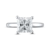 Lab-Created Diamonds by KAY Princess-Cut Solitaire Engagement Ring 3 ct tw 14K White Gold