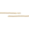 Thumbnail Image 1 of Semi-Solid Infinity Rope Chain Necklace 4mm 10K Yellow Gold 22"