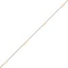 Thumbnail Image 1 of Flat Station Anklet 10K Yellow Gold 10"