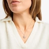 Thumbnail Image 2 of Unstoppable Love Diamond Snowflake Necklace 1/20 ct tw Sterling Silver 19"