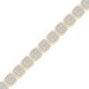 Thumbnail Image 2 of Diamond Cushion Link Bracelet 1 ct tw 10K Yellow Gold 7.25"
