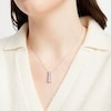 Thumbnail Image 4 of Diamond Ladder Necklace 1 ct tw 10K White Gold 18"