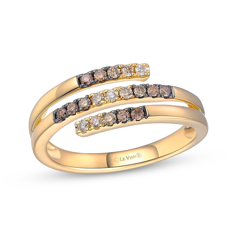 Main Image 1 of Le Vian Desert Diamonds Good Karma Chocolate Ombré Ring 1/4 ct tw 14K Honey Gold