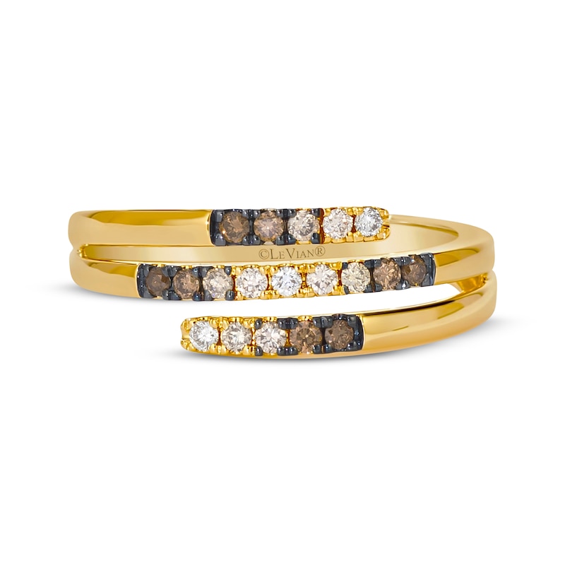 Main Image 4 of Le Vian Desert Diamonds Good Karma Chocolate Ombré Ring 1/4 ct tw 14K Honey Gold