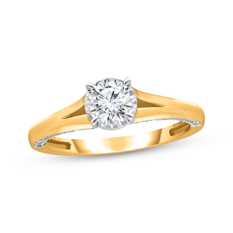 Main Image 1 of Adore Round-Cut Diamond Engagement Ring 1 ct tw 14K Yellow Gold