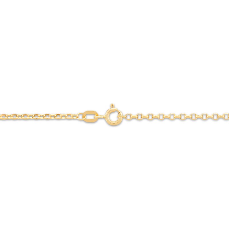 Main Image 4 of Hollow Teardrop Necklace 14K Yellow Gold 18"