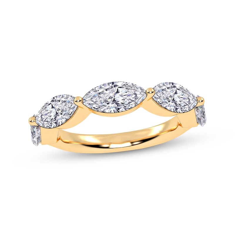 Main Image 1 of Adore Lab-Grown Diamonds Marquise-Cut East-West Anniversary Ring 2 ct tw 14K Yellow Gold