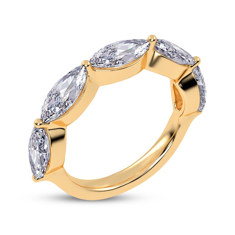 Main Image 2 of Adore Lab-Grown Diamonds Marquise-Cut East-West Anniversary Ring 2 ct tw 14K Yellow Gold