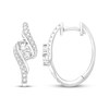 Thumbnail Image 1 of KAY Lab-Grown Diamonds Bypass Hoop Earrings 1 ct tw 14K White Gold