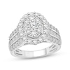 Thumbnail Image 1 of Adore Round-Cut Diamond Oval Halo Engagement Ring 2 ct tw 10K White Gold