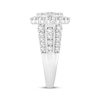 Thumbnail Image 2 of Adore Round-Cut Diamond Oval Halo Engagement Ring 2 ct tw 10K White Gold