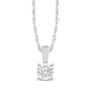Thumbnail Image 2 of Radiant Reflections Round-Cut Diamond Solitaire Gift Set 1/4 ct tw Sterling Silver (J/I3)