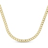 Thumbnail Image 1 of 7mm Curb Chain Necklace Hollow 10K Yellow Gold 22"