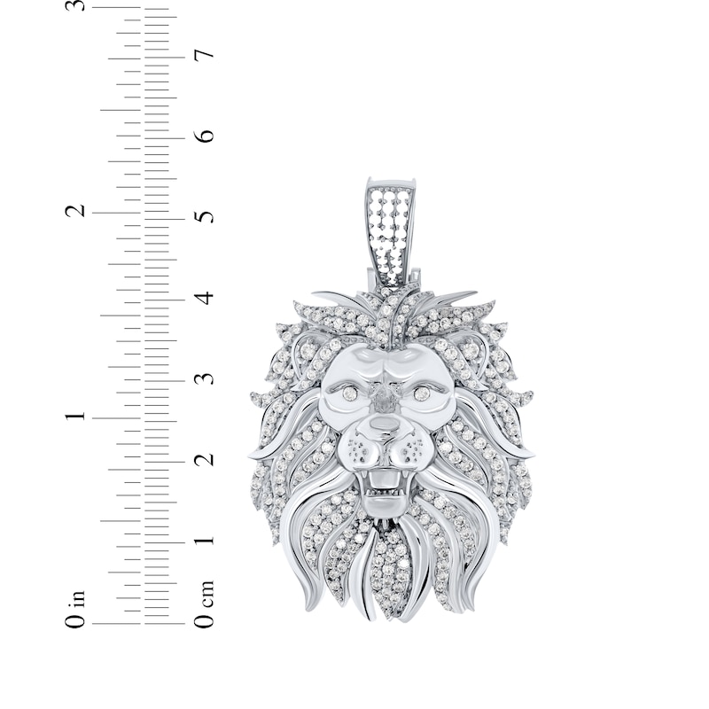 Main Image 4 of KAY Lab-Grown Diamonds Men's Lion Charm 1-5/8 ct tw Sterling Silver