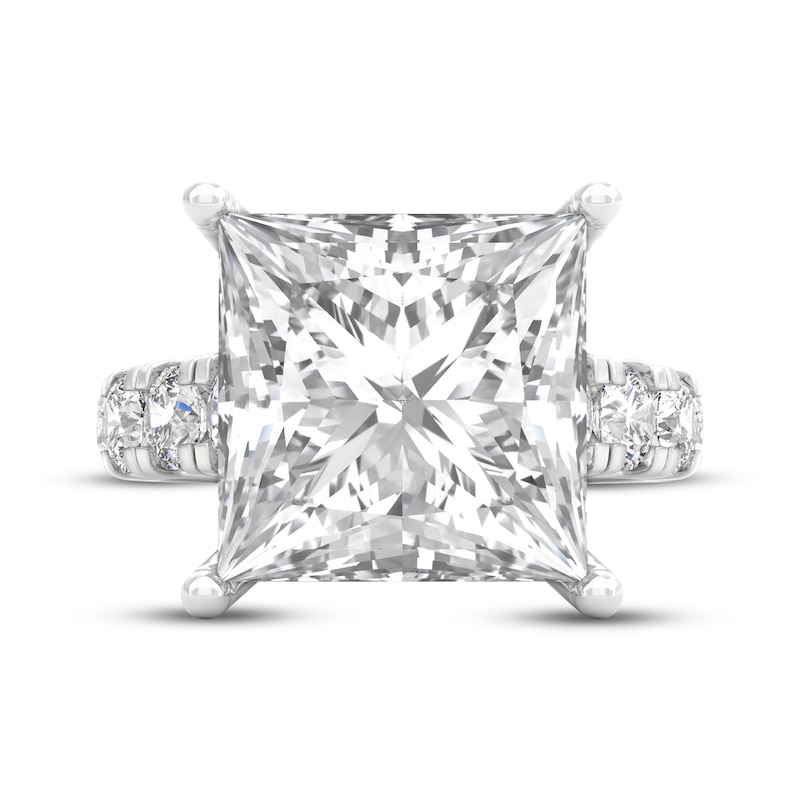Main Image 3 of THE LEO Legacy Lab-Grown Diamond Princess-Cut Diamond Engagement Ring 12 ct tw 14K White Gold