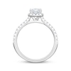 Thumbnail Image 2 of Adore Lab-Grown Diamonds Princess-Cut Halo Engagement Ring 7/8 ct tw 14K White Gold