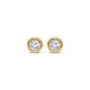 Thumbnail Image 2 of KAY Lab-Grown Diamonds Round-Cut Bezel-Set Solitaire Stud Earrings 1/4 ct tw 10K Yellow Gold (F/VS2)