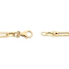 Thumbnail Image 3 of 3.5mm Figaro Chain Link Bracelet Hollow 18K Yellow Gold 7.5"