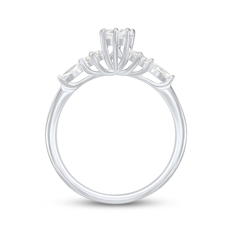 Main Image 3 of Adore Lab-Grown Diamonds Pear-Shaped Engagement Ring 3/4 ct tw 14K White Gold