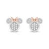 Thumbnail Image 2 of Disney Treasures Minnie Mouse Diamond Stud Earrings 1/15 ct tw Sterling Silver