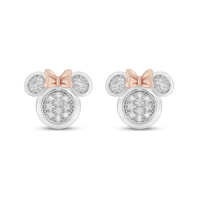 Main Image 2 of Disney Treasures Minnie Mouse Diamond Stud Earrings 1/15 ct tw Sterling Silver