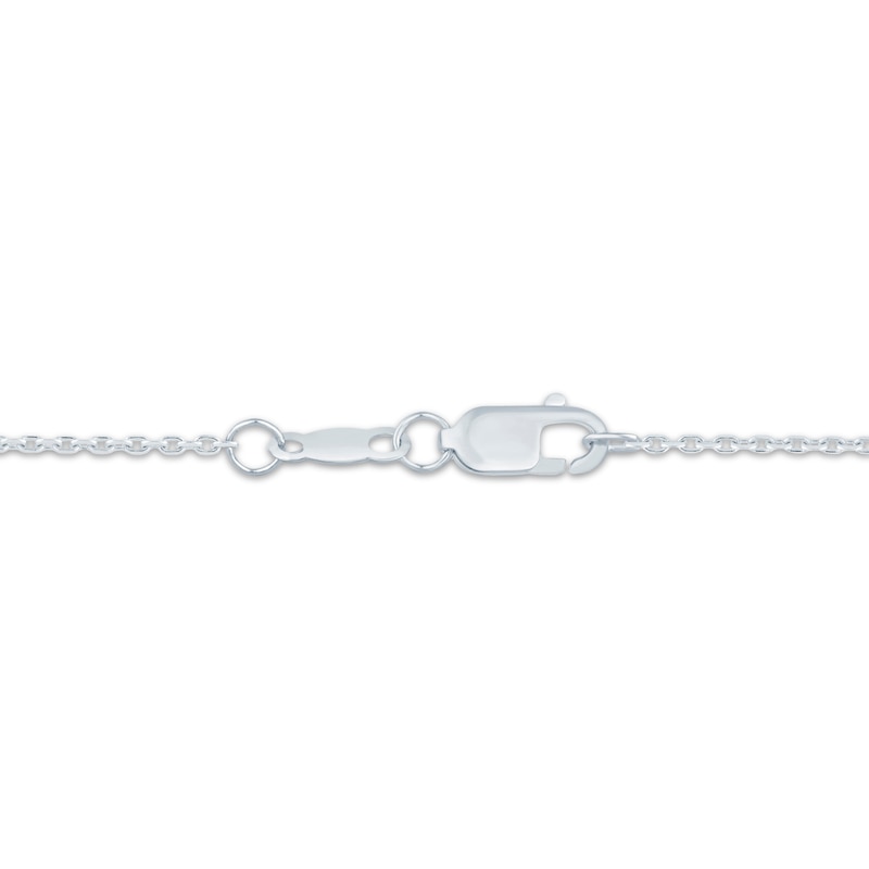 Main Image 4 of KAY Lab-Grown Diamonds Seamless Graduated Three-Stone Drop Necklace 2 ct tw 14K White Gold 18"