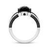 Thumbnail Image 3 of Disney Treasures The Nightmare Before Christmas Cushion-Cut Black Onyx & Diamond Ring 1/10 ct tw Sterling Silver