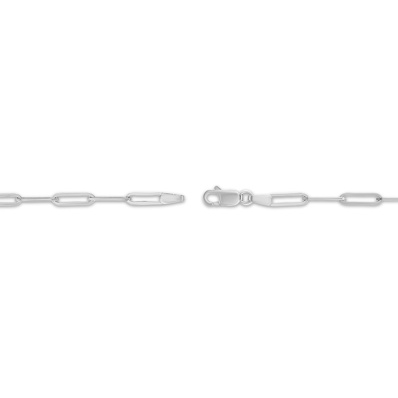 Main Image 3 of Diamond Paperclip Link Bracelet 1/10 ct tw Sterling Silver & 10K Yellow Gold 7"