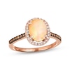 Thumbnail Image 1 of Le Vian Oval Opal & Diamond Ring 1/3 ct tw 14K Strawberry Gold