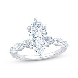 Adore Lab-Grown Diamonds Certified Marquise-Cut Engagement Ring 2-1/2 ct tw 14K White Gold