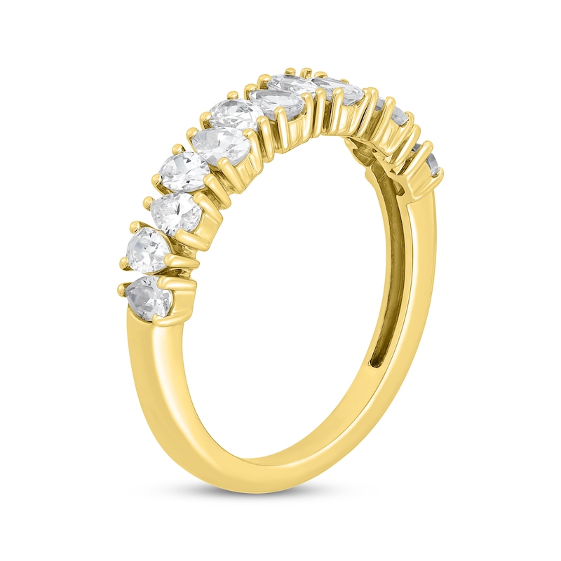 Pear-Shaped Diamond Anniversary Band 3/4 ct tw 14K Yellow Gold