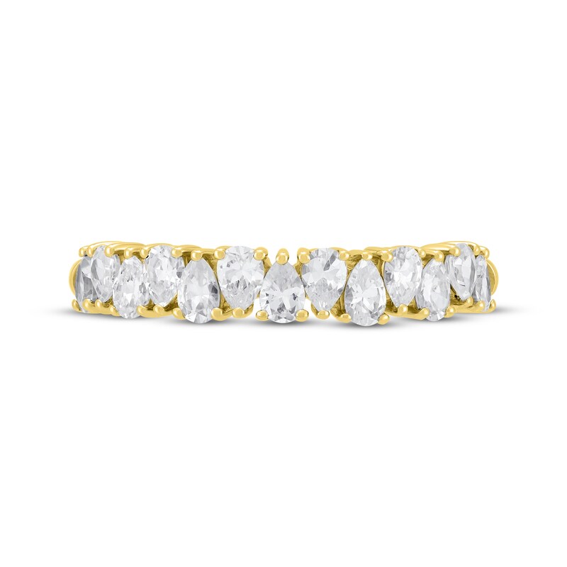 Pear-Shaped Diamond Anniversary Band 3/4 ct tw 14K Yellow Gold