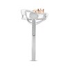 XO from KAY Round-Cut Diamond Heart Ring 1/15 ct tw Sterling Silver & 10K Rose Gold