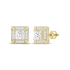 Thumbnail Image 1 of Men's KAY Lab-Grown Diamonds Square-Cut Stud Earrings 1-1/4 ct tw 10K Yellow Gold