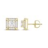 Thumbnail Image 3 of Men's KAY Lab-Grown Diamonds Square-Cut Stud Earrings 1-1/4 ct tw 10K Yellow Gold