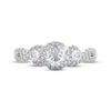 Thumbnail Image 3 of THE LEO Prisma Diamond Round-Cut Three-Stone Engagement Ring 3/4 ct tw 14K White Gold