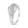 Thumbnail Image 2 of Diamond Wave Ring 1/6 ct tw Sterling Silver