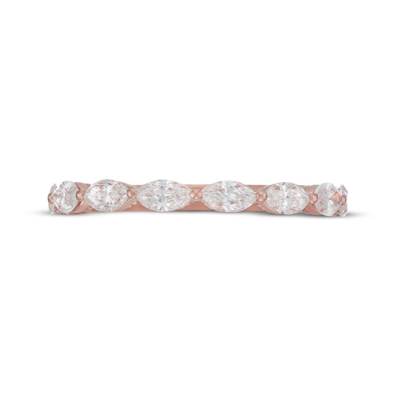 Main Image 3 of Neil Lane Artistry Marquise-Cut Lab-Grown Diamond Anniversary Band 3/4 ct tw 14K Rose Gold