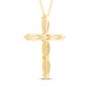 Thumbnail Image 3 of Diamond Cross Necklace 3/4 ct tw 14K Yellow Gold 18"