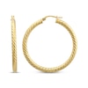 Thumbnail Image 1 of Reaura Rope Twist Hoop Earrings Repurposed 14K Yellow Gold 30mm