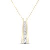 Thumbnail Image 0 of Lab-Created Diamonds by KAY Ladder Necklace 1/2 ct tw 14K Yellow Gold