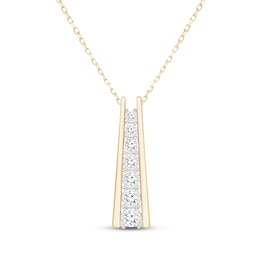 KAY Lab-Grown Diamonds Ladder Necklace 1/2 ct tw 14K Yellow Gold