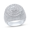 Thumbnail Image 1 of Men's KAY Lab-Grown Diamonds Circle Stepped Ring 5-1/4 ct tw 10K White Gold